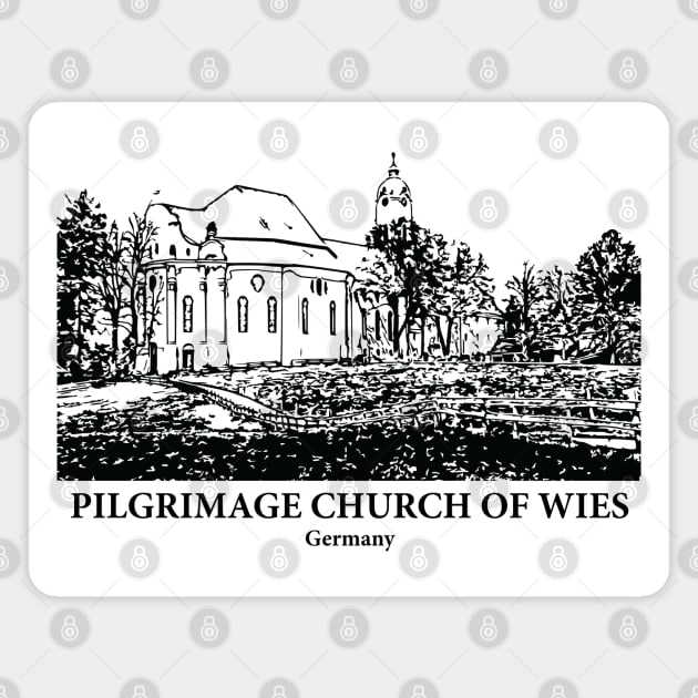 Pilgrimage Church of Wies - Germany Magnet by Lakeric